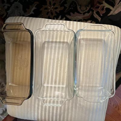 3 Baking Dishes - 2 Anchor Hocking - Lot 170