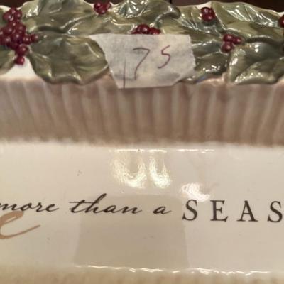 Ceramic Holly Serving Dish - Lot 175