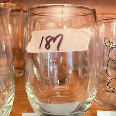 4 Stemless Wine Glasses - Lot 187