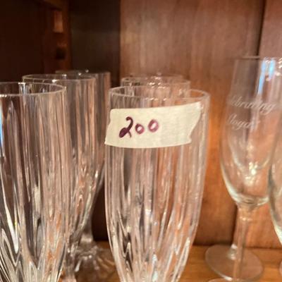 Set of 6 Champagne Flutes - Lot 200