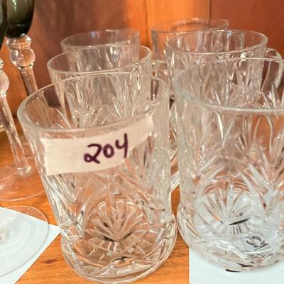 Set of 6 Glass Mugs - Lot 204