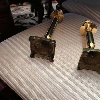 Pair of Brass Candle Sticks - Lot 215
