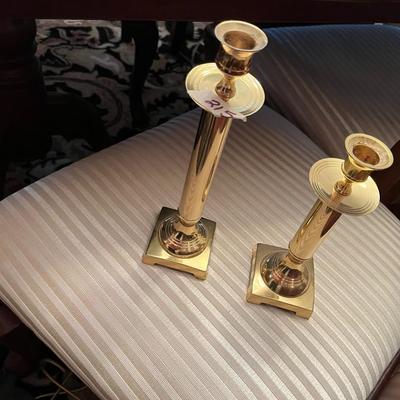 Pair of Brass Candle Sticks - Lot 215