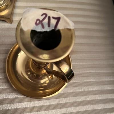4 Brass Candlesticks - Lot 217
