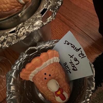 Box Lot - Turkey Salt Pepper Bowls Glasses - Lot 228
