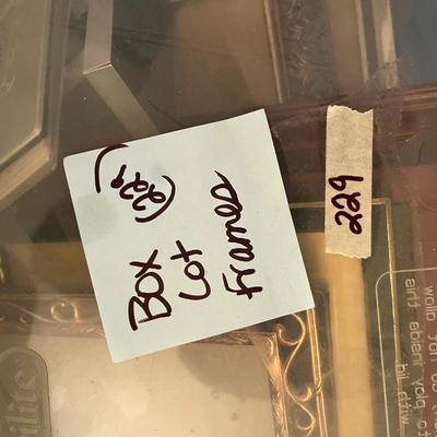 Box Lot of Frames - Lot 229