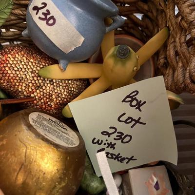 Box Lot with Basket - Lot 230