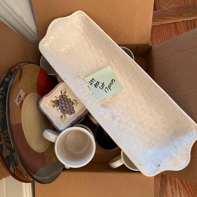 Box Lot - Mugs Plates etc - Lot 234