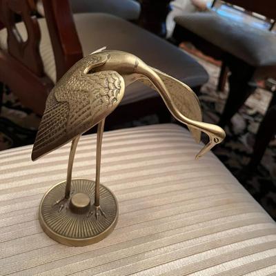 Vintage Brass Egret Crane - Lot 239