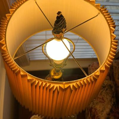 Brass Lamp with Shade - Lot 263