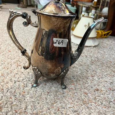 Silver Plate Tea Coffee Pot - Lot 268