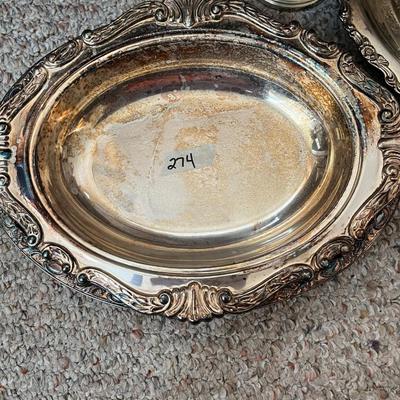 3 Silver Plate Platters - Lot 274