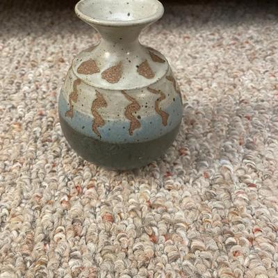 Signed Pottery Vase - Lot 335