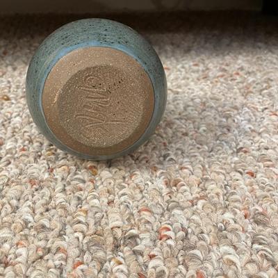 Signed Pottery Vase - Lot 335