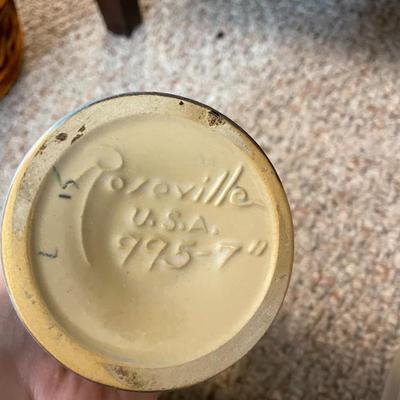 Roseville Vase - repair around top - Lot 345