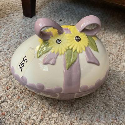 Covered Egg Dish - Lot 355