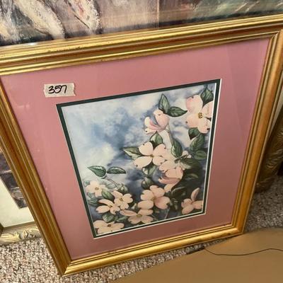 Framed and Matted Print - Lot 357