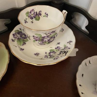Matching Cup and Saucer - Lot 374