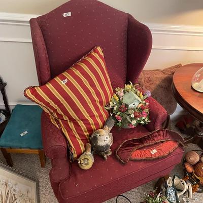 Wing Back Chair - Lot 383