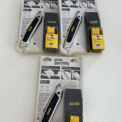 3 Stanley sport utility knives - NEW