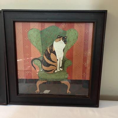 B Kilban Framed Cat Art & More (O-MG)