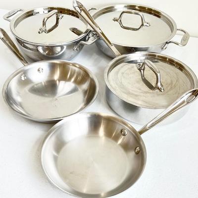 ALL-CLAD ~ D3 Stainless Steel ~ Set Of Five (5)