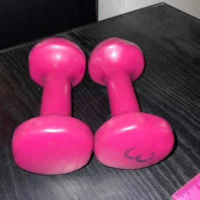 Two 3 lbs Dumbbells