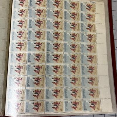 Book of Full Sheet Postage Stamps Old .04 Cent