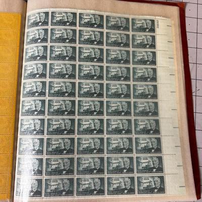 Book of Full Sheet Postage Stamps Old .04 Cent