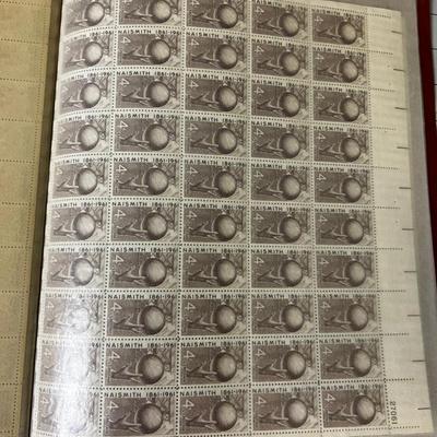 Book of Full Sheet Postage Stamps Old .04 Cent