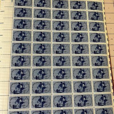 Book of Full Sheet Postage Stamps Old .04 Cent