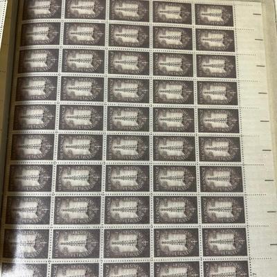 Book of Full Sheet Postage Stamps Old .04 Cent