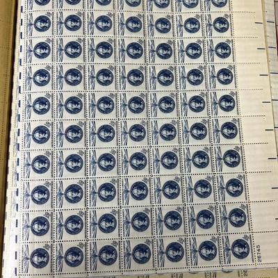 Book of Full Sheet Postage Stamps Old .04 Cent