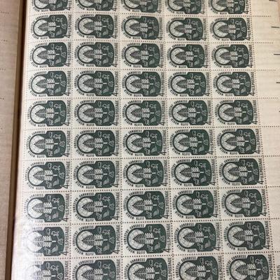 Book of Full Sheet Postage Stamps Old .04 Cent