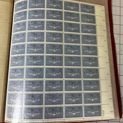 Book of Full Sheet Postage Stamps Old .04 Cent