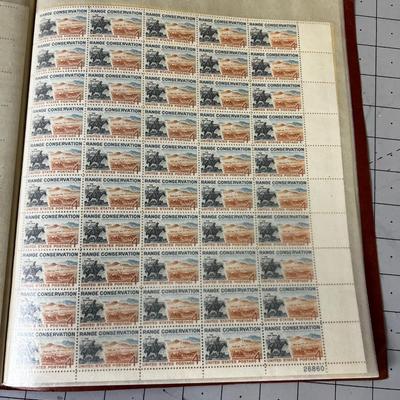 Book of Full Sheet Postage Stamps Old .04 Cent