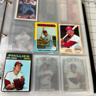 3 Ring Binder of Baseball cards from the '60's and 70's