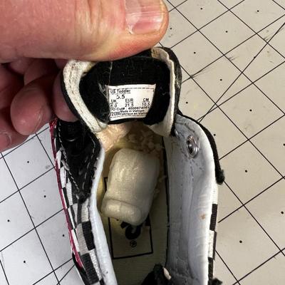 Vans High Top Toddler Shoes, Black 