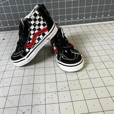 Vans High Top Toddler Shoes, Black 