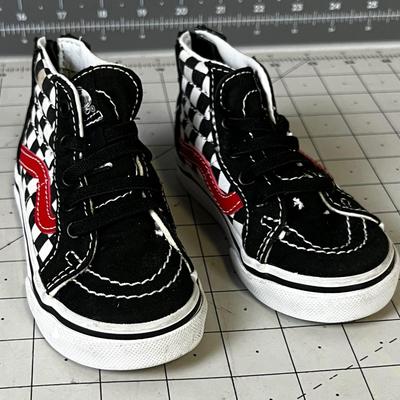 Vans High Top Toddler Shoes, Black 