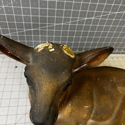 Ceramic Chalkware DEER, from Green River Wyoming 