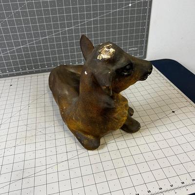 Ceramic Chalkware DEER, from Green River Wyoming 