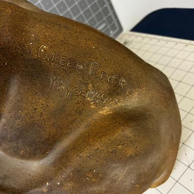 Ceramic Chalkware DEER, from Green River Wyoming 