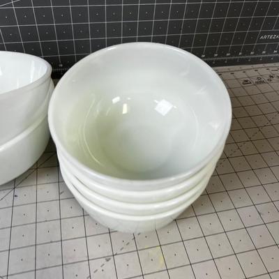 Anchor Hocking White Bowls (6) 