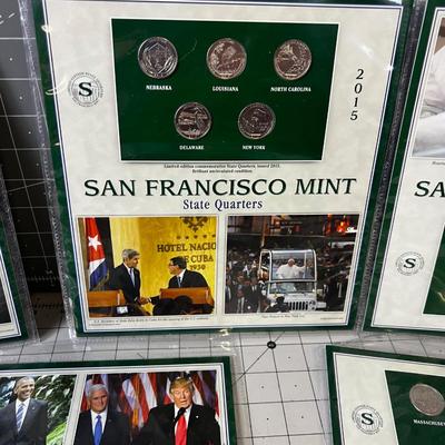 San Francisco Mint State Quarters with Stately People!