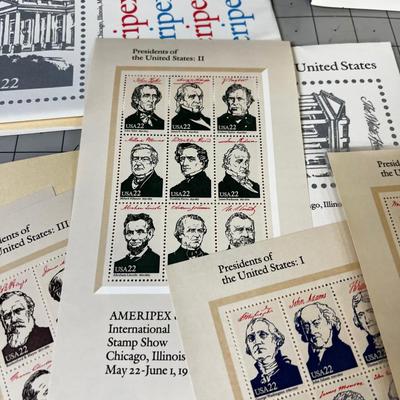Presidents of the United States Mint Stamp Sets 