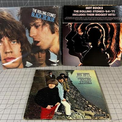 3 Rolling Stones Albums: Big Hits, Black & Blue, Hot Rocks