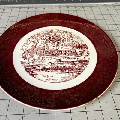 Castle Rock Green River Wyoming - Collectors Plate 