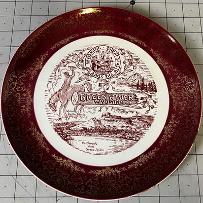 Castle Rock Green River Wyoming - Collectors Plate 