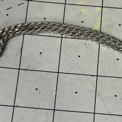 Sterling Silver Bracelet - 3 braided chains 